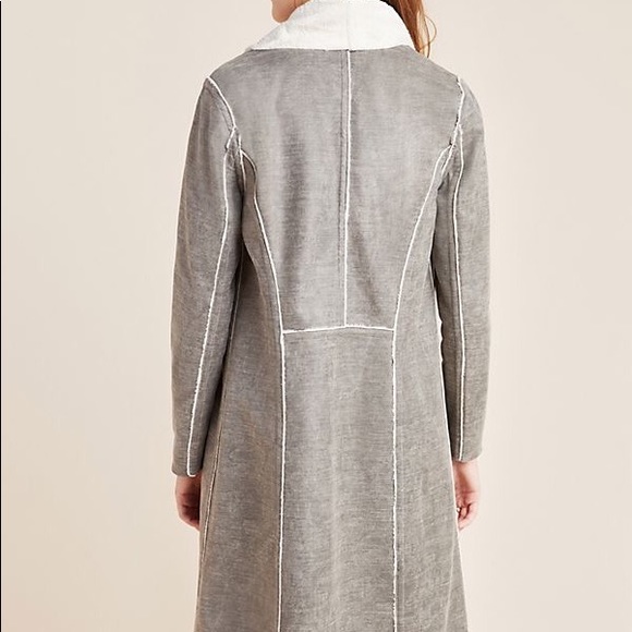 Anthro Camilla Sueded Sherpa Jacket - Picture 2 of 7